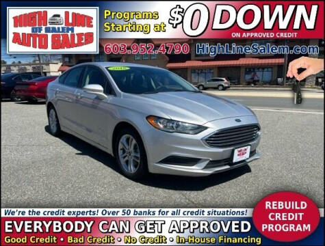 2018 Ford Fusion Hybrid for sale at High Line Auto Sales of Salem in Salem NH
