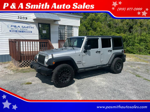 2012 Jeep Wrangler Unlimited for sale at P & A Smith Auto Sales in Garner NC