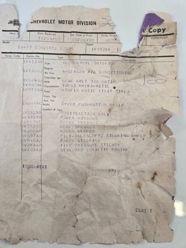 1971 Chevrolet Corvette