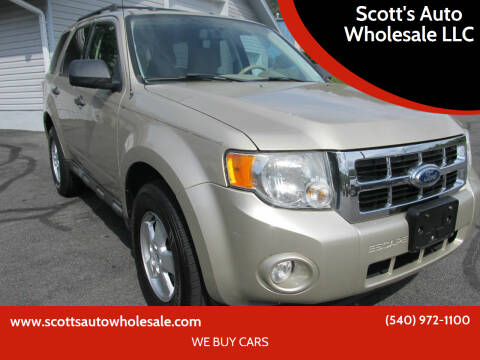 2011 Ford Escape for sale at Scott's Auto Wholesale LLC in Locust Grove VA