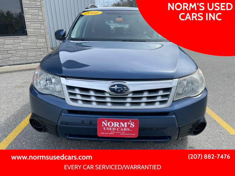 2012 Subaru Forester for sale at NORM'S USED CARS INC in Wiscasset ME