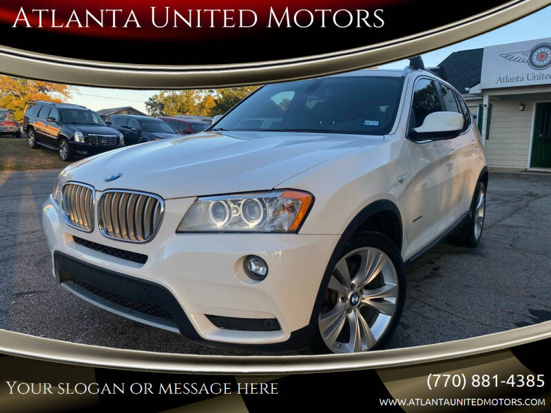 2012 BMW X3 for sale at Atlanta United Motors in Jefferson GA