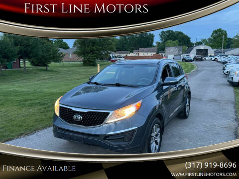 2014 Kia Sportage for sale at First Line Motors in Brownsburg IN