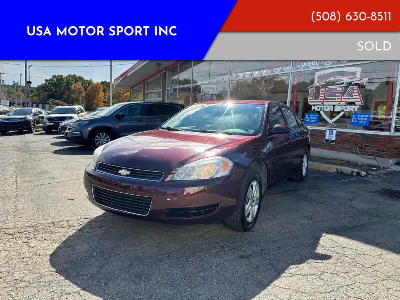 2007 Chevrolet Impala for sale at USA Motor Sport inc in Marlborough MA