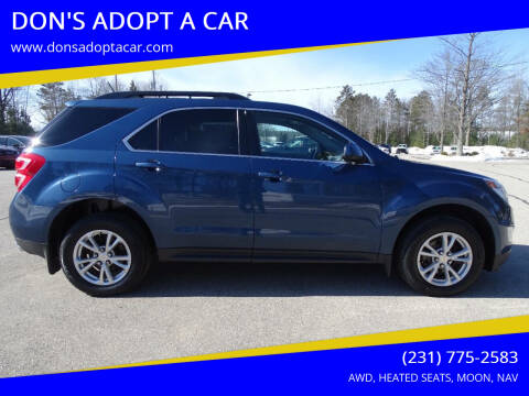 2016 Chevrolet Equinox for sale at DON'S ADOPT A CAR in Cadillac MI