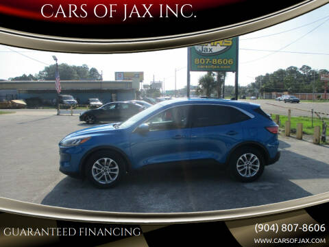 2020 Ford Escape for sale at CARS OF JAX INC. in Jacksonville FL
