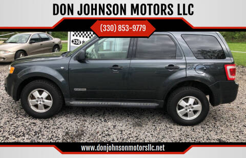 2008 Ford Escape for sale at DON JOHNSON MOTORS LLC in Lisbon OH