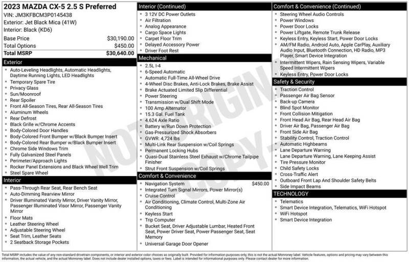 2023 Mazda CX-5 2.5 S Preferred