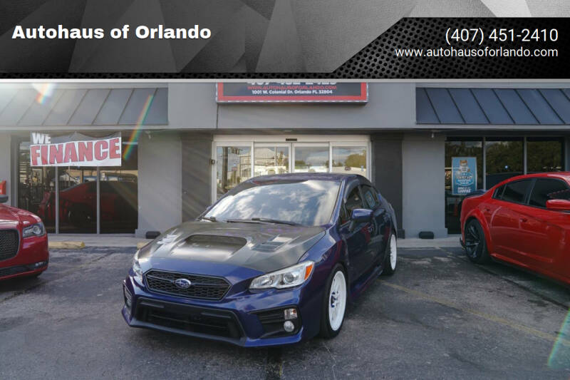 2018 Subaru WRX for sale at Autohaus of Orlando in Orlando FL