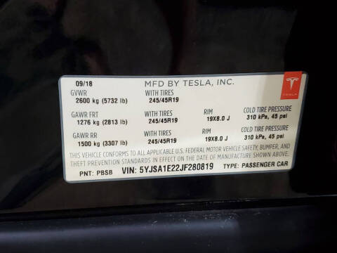 2018 Tesla Model S 75D