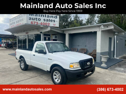 2007 Ford Ranger for sale at Mainland Auto Sales Inc in Daytona Beach FL