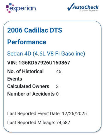 2006 Cadillac DTS Performance