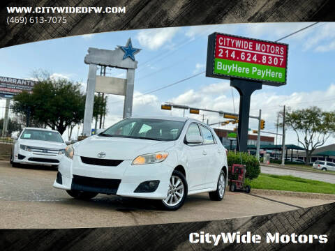 2010 Toyota Matrix for sale at CityWide Motors in Garland TX