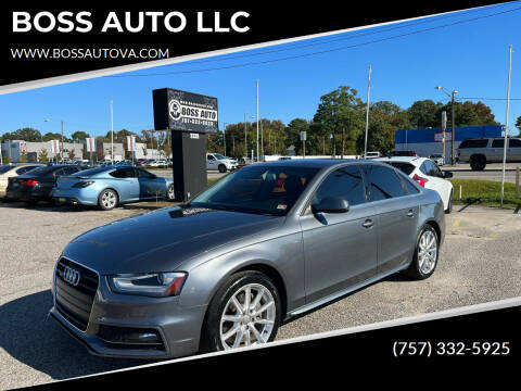 2015 Audi A4 for sale at BOSS AUTO LLC in Norfolk VA