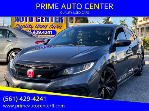 2019 Honda Civic for sale at PRIME AUTO CENTER in Palm Springs FL