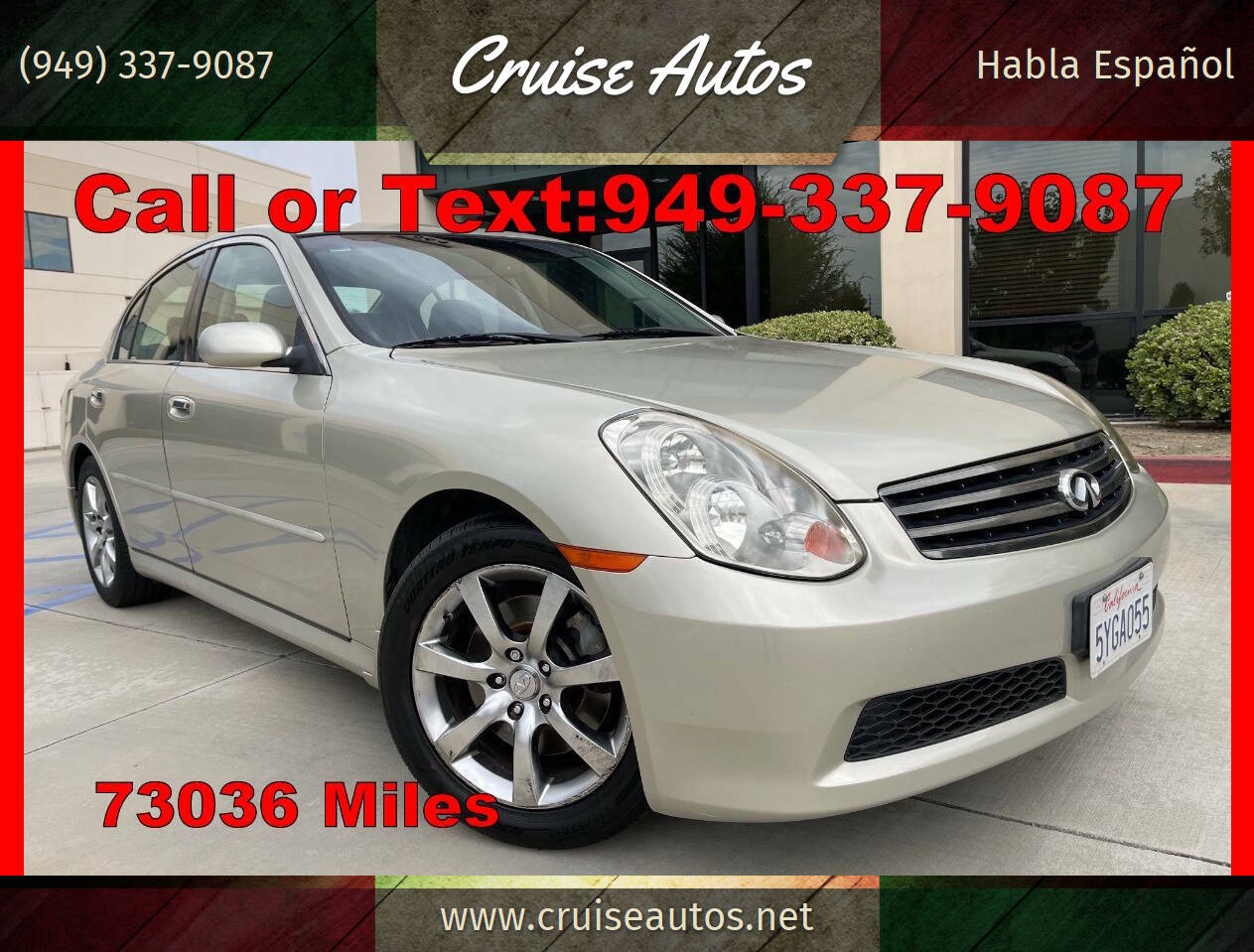 Champagne 2006 INFINITI G35 Sedan Rear-Wheel Drive 5-Speed Automatic