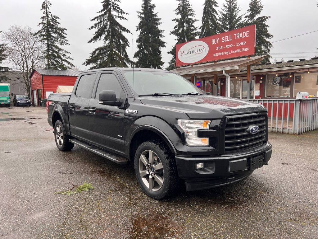 2017 Ford F-150 for sale at PLATINUM AUTO SALES INC in Lacey, WA