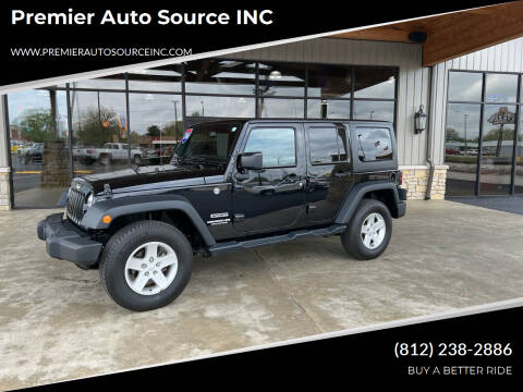 2016 Jeep Wrangler Unlimited for sale at Premier Auto Source INC in Terre Haute IN