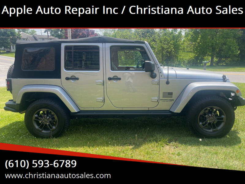 2018 Jeep Wrangler JK Unlimited for sale at Apple Auto Repair Inc / Christiana Auto Sales in Christiana PA