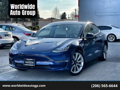 2019 Tesla Model 3 for sale at Worldwide Auto Group in Auburn WA