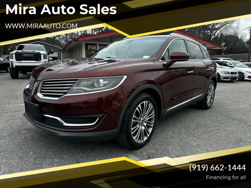 2016 Lincoln MKX for sale at Mira Auto Sales in Raleigh NC