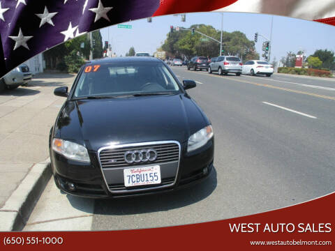 2007 Audi A4 for sale at West Auto Sales in Belmont CA