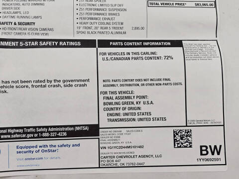 2021 Chevrolet Corvette Stingray