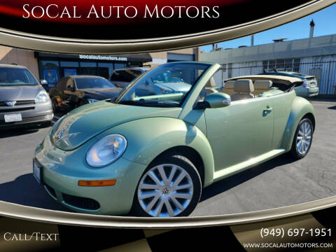 2008 Volkswagen New Beetle Convertible for sale at SoCal Auto Motors in Costa Mesa CA