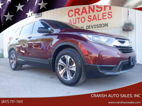 2017 Honda CR-V for sale at CRANSH AUTO SALES, INC in Arlington TX