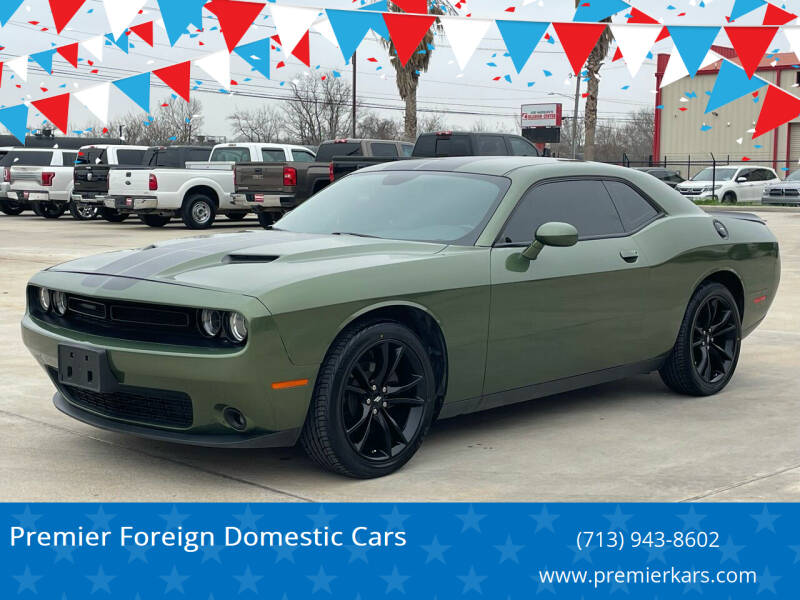 2018 Dodge Challenger for sale at Premier Foreign Domestic Cars in Houston TX