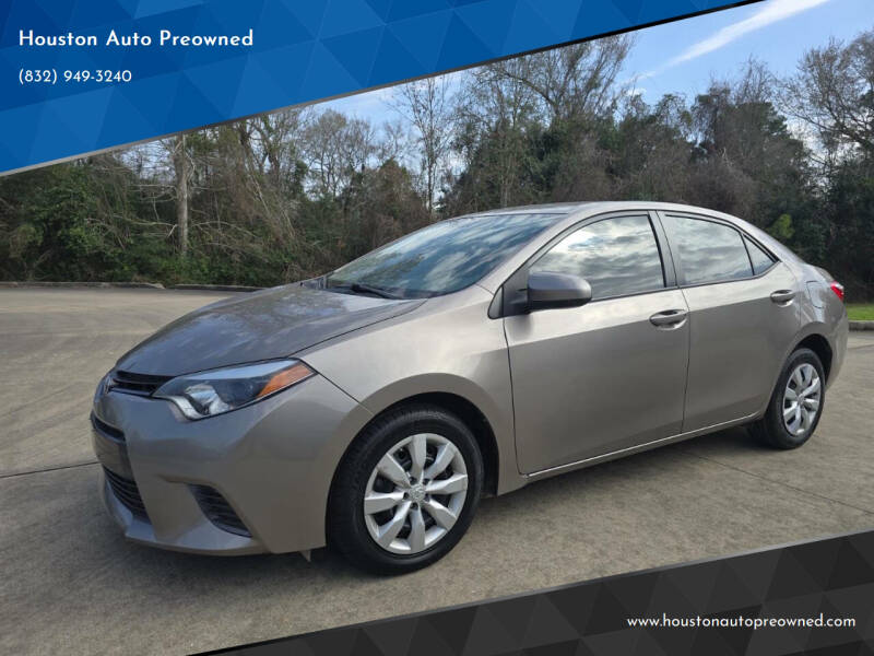 2016 Toyota Corolla for sale at Houston Auto Preowned in Houston TX