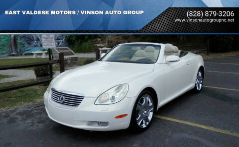 2002 Lexus SC 430 for sale at EAST VALDESE MOTORS / VINSON AUTO GROUP in Valdese NC