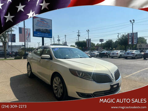 2013 Lincoln MKS for sale at Magic Auto Sales in Dallas TX