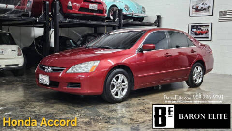 2007 Honda Accord for sale at Baron Elite in Upland CA