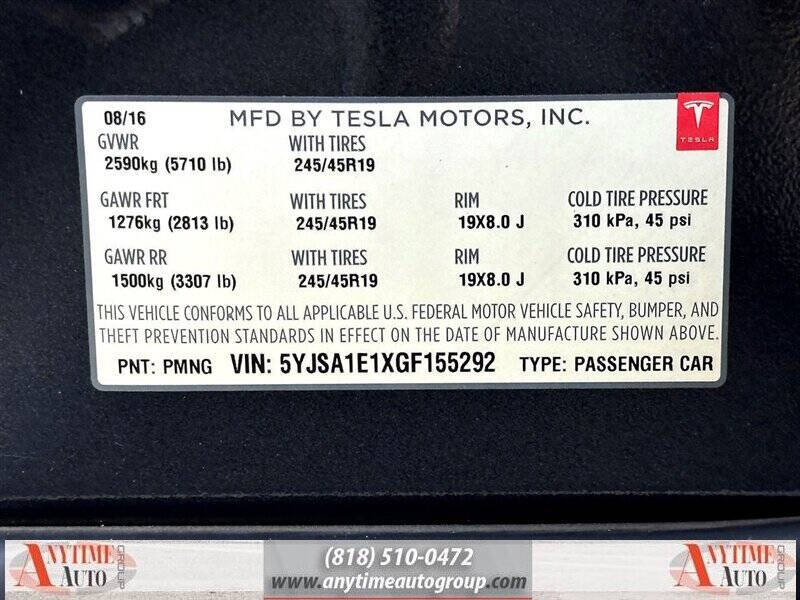 2016 Tesla Model S 75