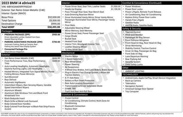2023 BMW i4 eDrive35 Gran Coupe