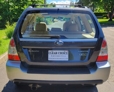 2008 Subaru Forester for sale at CLEAR CHOICE AUTOMOTIVE in Milwaukie OR