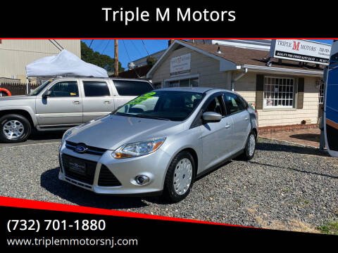 2012 Ford Focus for sale at Triple M Motors in Point Pleasant NJ
