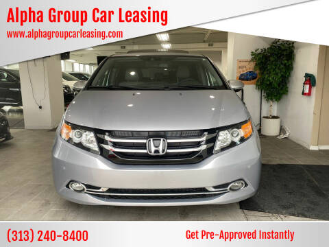 2014 Honda Odyssey for sale at Alpha Group Car Leasing in Redford MI