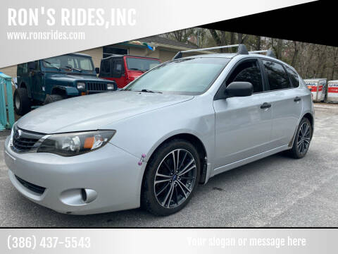 2008 Subaru Impreza for sale at RON'S RIDES,INC in Bunnell FL
