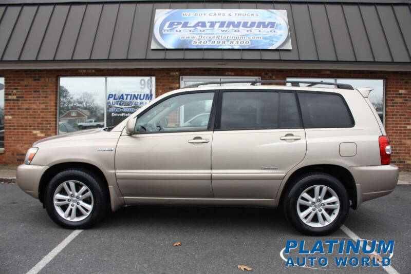 2007 Toyota Highlander Hybrid for sale at Platinum Auto World in Fredericksburg VA