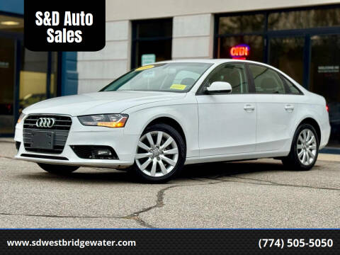 2014 Audi A4 for sale at S&D Auto Sales in West Bridgewater MA