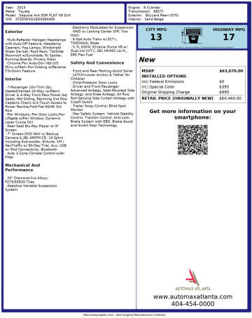 2013 Toyota Sequoia Platinum