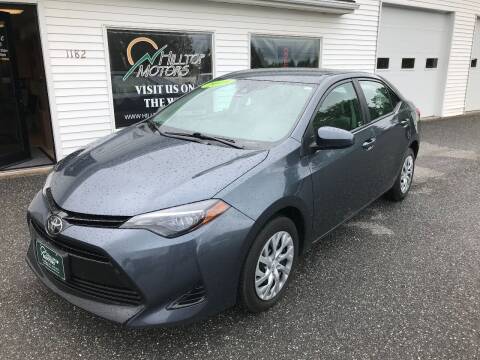 2018 Toyota Corolla for sale at HILLTOP MOTORS INC in Caribou ME