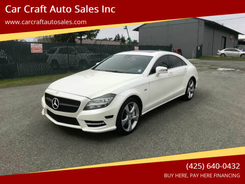 2013 Mercedes-Benz CLS for sale at Car Craft Auto Sales Inc in Lynnwood WA