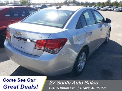 2015 Chevrolet Cruze for sale at 27 South Auto Sales in Ozark AL