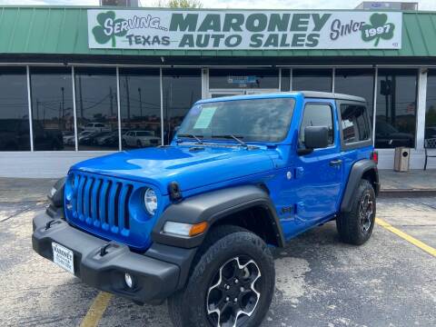 2021 Jeep Wrangler for sale at Maroney Auto Sales in Humble TX