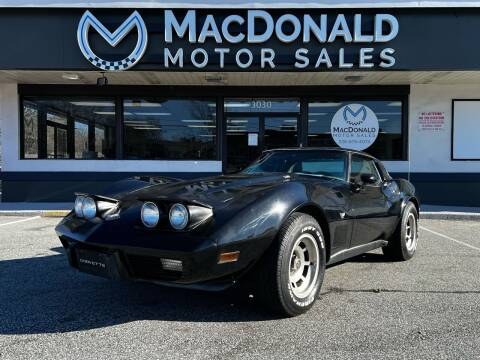 1978 Chevrolet Corvette for sale at MacDonald Motor Sales in High Point NC