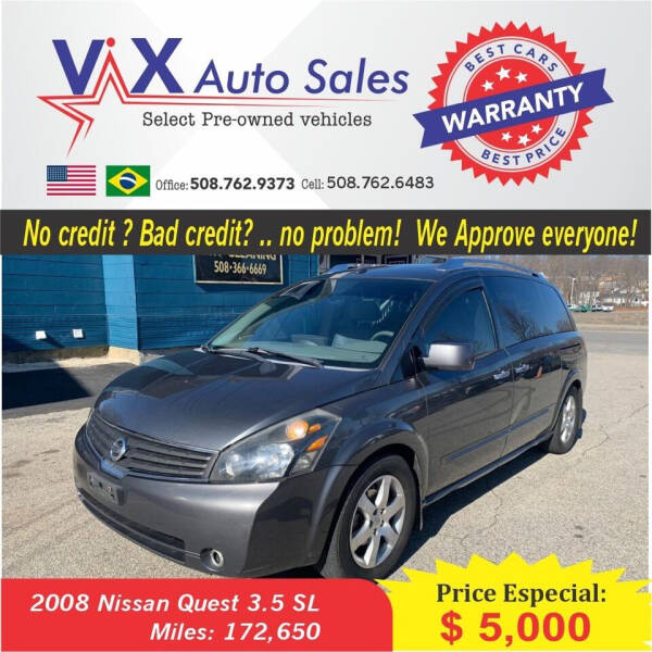 2008 Nissan Quest for sale at Vix Auto Sales in Worcester MA