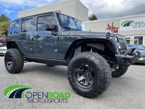 2016 Jeep Wrangler Unlimited for sale at OPEN ROAD MOTORSPORTS in Lynnwood WA